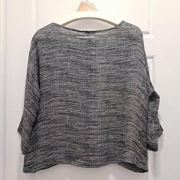 Eileen Fisher Linen Gauze Strata Top Size L - Picture 5 of 7